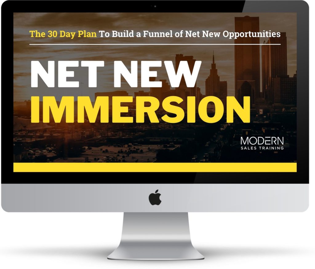 Net New Immersion Modern Sales Training