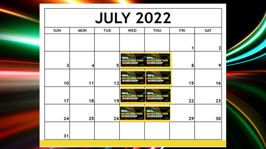 MPS training dates July 2022