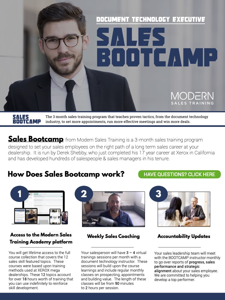 IBPI Brochure Sales Bootcamp - Modern Sales Training